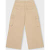 Organic Cotton Wide Leg Cargo Pant, Tan - Pants - 5