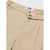 Organic Cotton Wide Leg Cargo Pant, Tan - Pants - 6