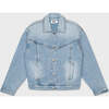 Denim Jacket (Modern Trucker Style), Light Indigo - Jackets - 1 - thumbnail