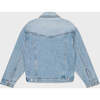 Denim Jacket (Modern Trucker Style), Light Indigo - Jackets - 4
