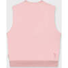Cotton Sleeveless Sweatshirt, Heavenly Pink - Tank Tops - 5