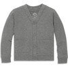 Kids Sweatshirt Cardigan, Heather Storm Gray - Sweatshirts - 1 - thumbnail