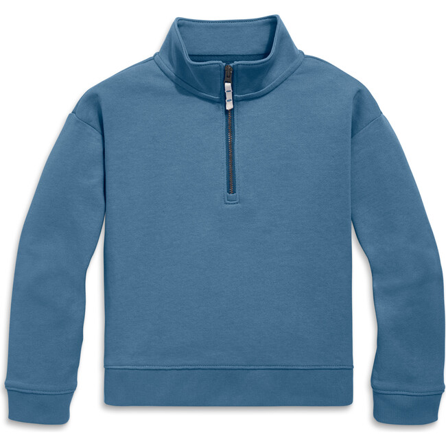 Kids Quarter Zip Sweatshirt, Moonlight