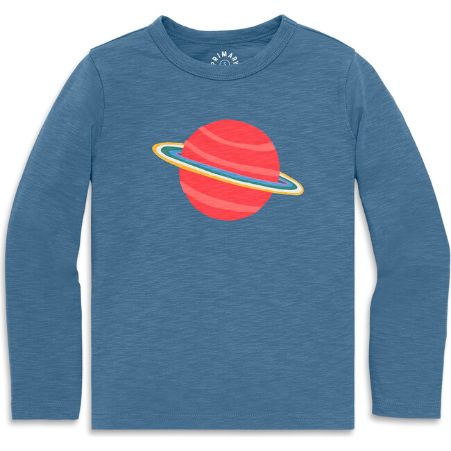 Kids Long Sleeve Saturn Tee, Moonlight