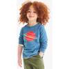 Kids Long Sleeve Saturn Tee, Moonlight - T-Shirts - 2