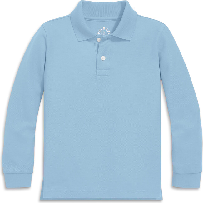 Kids Long Sleeve Pique Polo, Stream