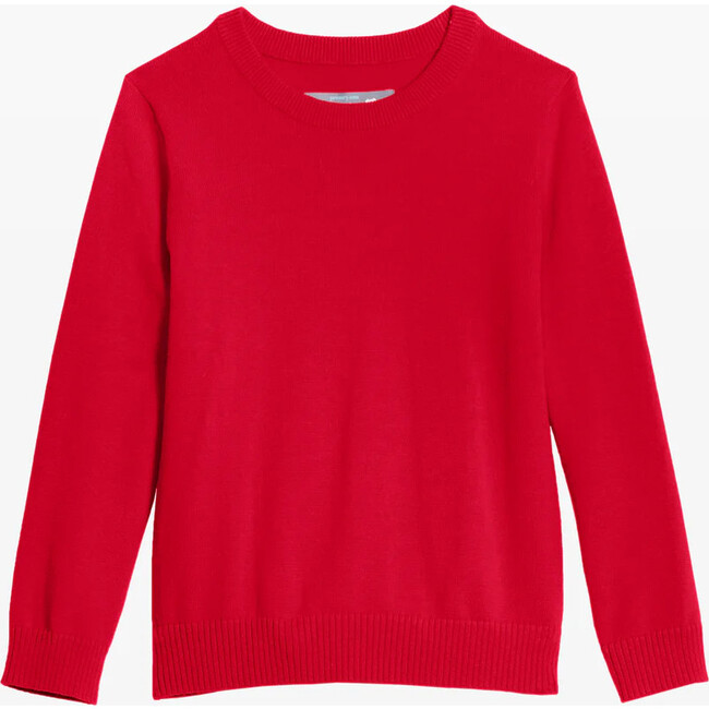 Kids Crewneck Sweater, Cherry