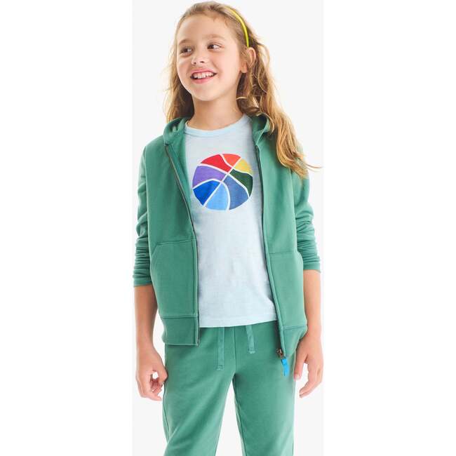 Kids Long Sleeve Basketball Tee, Saltwater - T-Shirts - 3