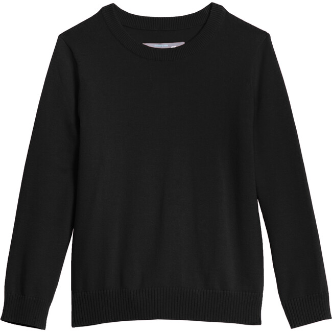Kids Crewneck Sweater, Black