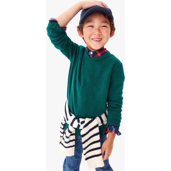 Kids Crewneck Sweater, Ivy - Sweaters - 2