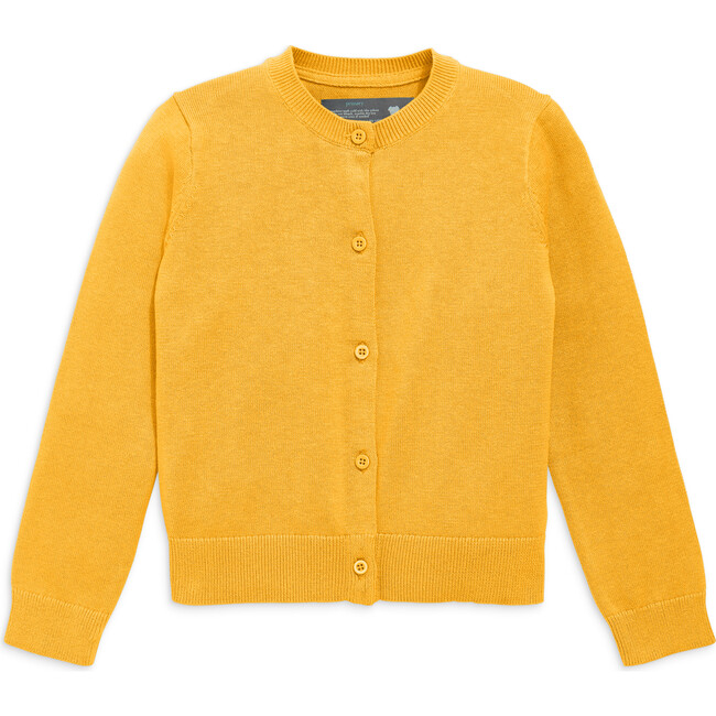 Kids Cotton Cardigan, Sunflower