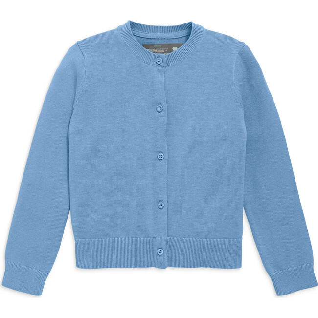 Kids Cotton Cardigan, Vintage Blue