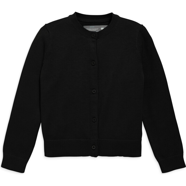 Kids Cotton Cardigan, Black
