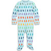 Baby Organic Zip Footie In Rainbow Ghosts, Saltwater Rainbow Ghosts - Footie Pajamas - 1 - thumbnail