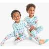 Baby Organic Zip Footie In Rainbow Ghosts, Saltwater Rainbow Ghosts - Footie Pajamas - 3