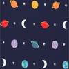 Baby Organic Zip Footie In Rainbow Galaxy, Navy Rainbow Solar System - Footie Pajamas - 2