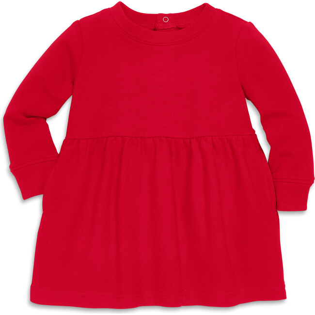 Baby Cozy Pocket Dress, Cherry