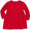 Baby Cozy Pocket Dress, Cherry - Dresses - 1 - thumbnail