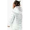 Baby Lightweight Puffer Suit In Silver, Silver - Snowsuits - 2