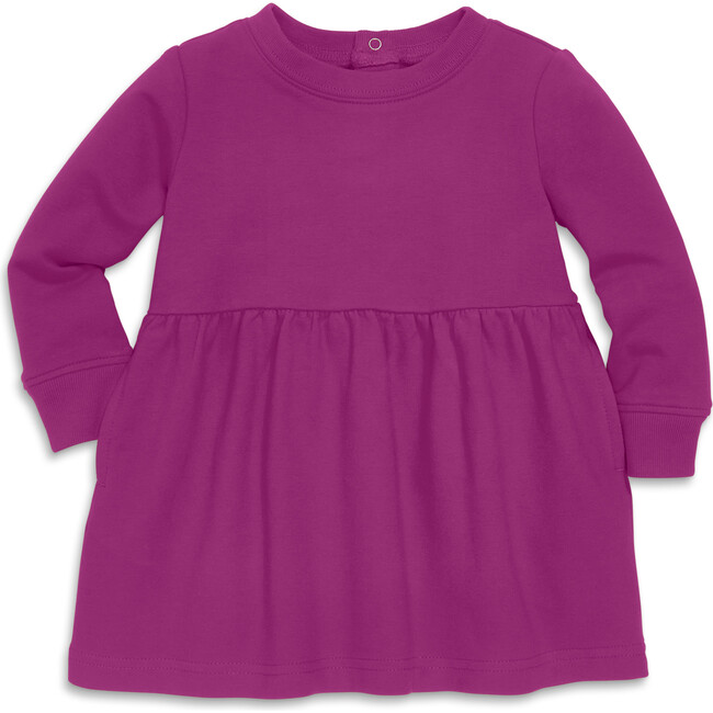 Baby Cozy Pocket Dress, Boysenberry