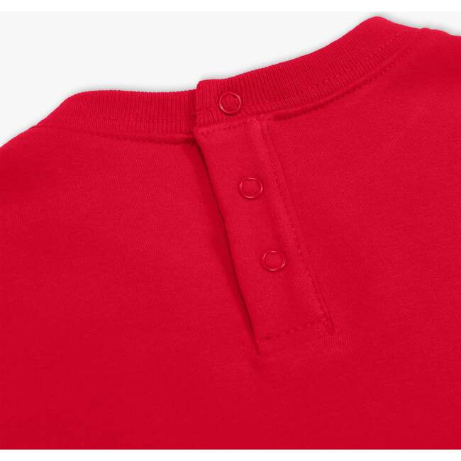 Baby Cozy Pocket Dress, Cherry - Dresses - 2