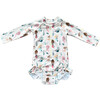 Girl's One-Piece Ruffle Rash Guard Swimsuit Mermaid - One Pieces - 1 - thumbnail