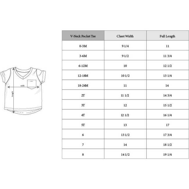 V-Neck Pocket Tee Desert Rose Flora - T-Shirts - 2