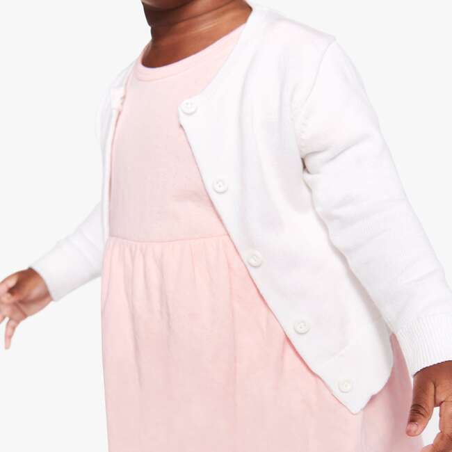Baby Cardi Sweater, White - Cardigans - 3