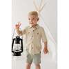 Boy's Utility Shirt Stripe in Toffee - Button Downs - 2