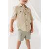 Boy's Utility Shirt Stripe in Toffee - Button Downs - 3