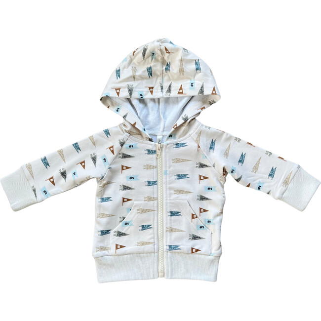 Boy's Hooded Jacket Retro Banner