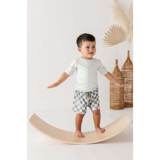 Boy's Swim Shorts Stripe in Toffee - Shorts - 2