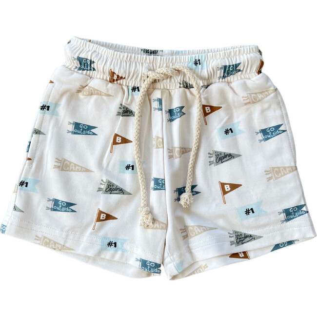 Boy's Everyday Shorts Retro Banner