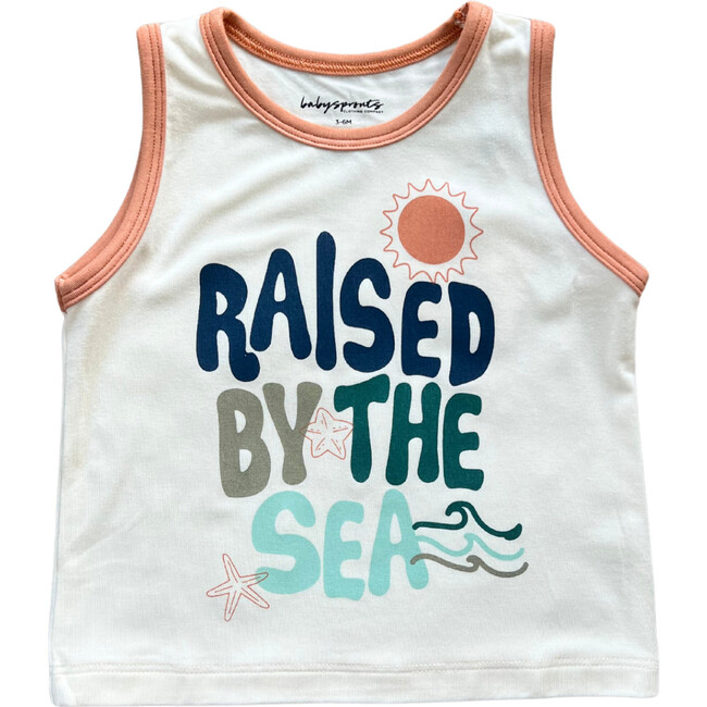 Boy's Tank Top Raised By The Sea