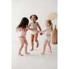 Girl's Two-Piece Crop Swimsuit Stripe in Toffee - Two Pieces - 4