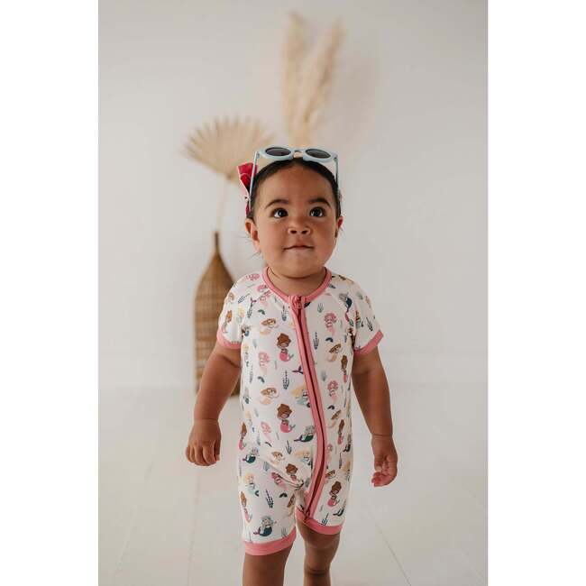 Summer Zip Romper Oceanic Whales - Rompers - 2