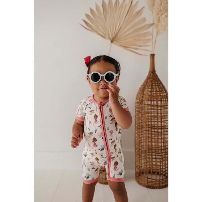 Summer Zip Romper Oceanic Whales - Rompers - 5