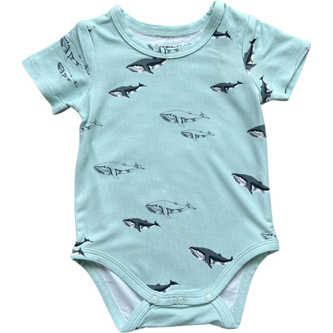 Baby Short Sleeve Bodysuit Oceanic Whales