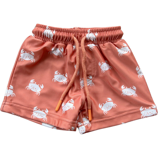 Boy's Swim Shorts Crab in Sunset