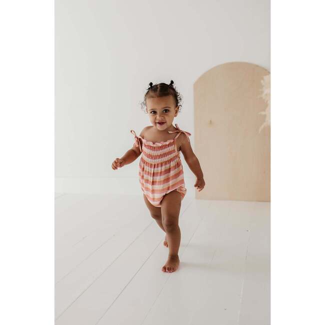 Tie-Smocked Bodysuit Sunset - Onesies - 5