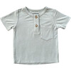 Boy's Short Sleeve Henley Shirt Seagrass - T-Shirts - 1 - thumbnail