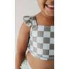 Girl's Two-Piece Swimsuit Checker in Burlwood - Two Pieces - 6