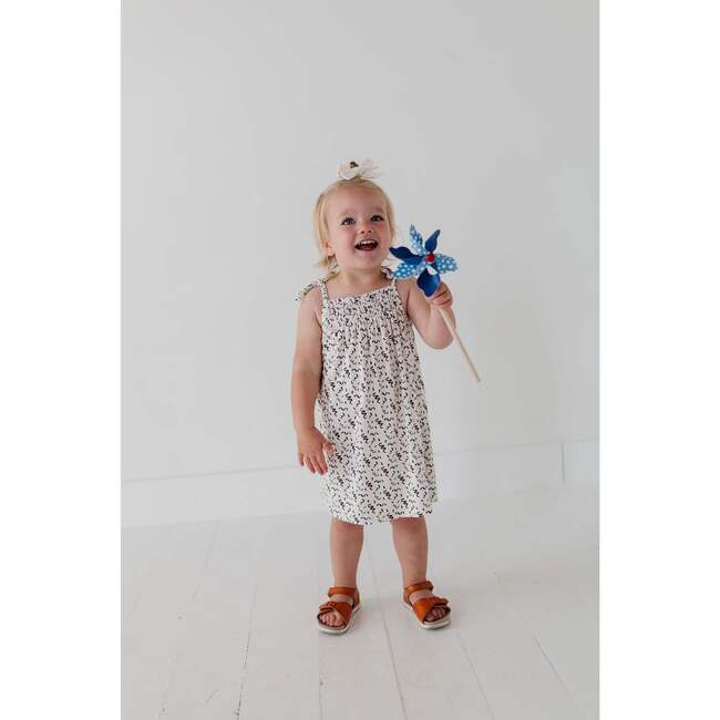 Girl's Smocked Dress Patriotic Ribbon - Dresses - 3
