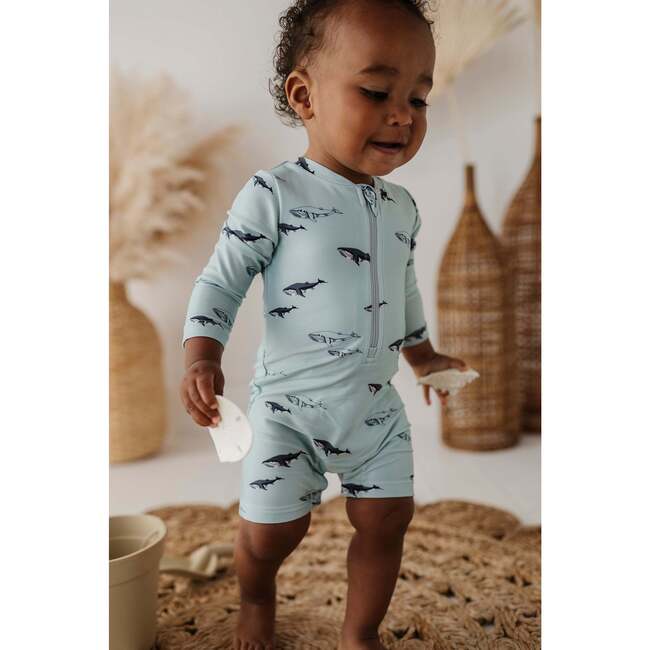 Baby One-Piece Rash Guard Swimsuit Oceanic Whales - One Pieces - 4