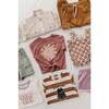 Girl's Tie Front Shirt Heart in Toffee - Blouses - 3