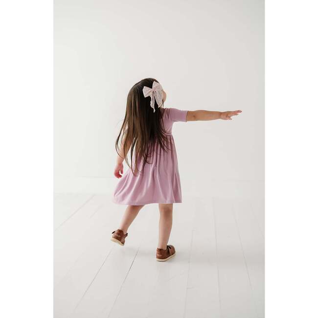 Short Sleeve Henley Dress Feather - Dresses - 4