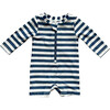 Baby One-Piece Rash Guard Swimsuit Naval Stripe - One Pieces - 1 - thumbnail