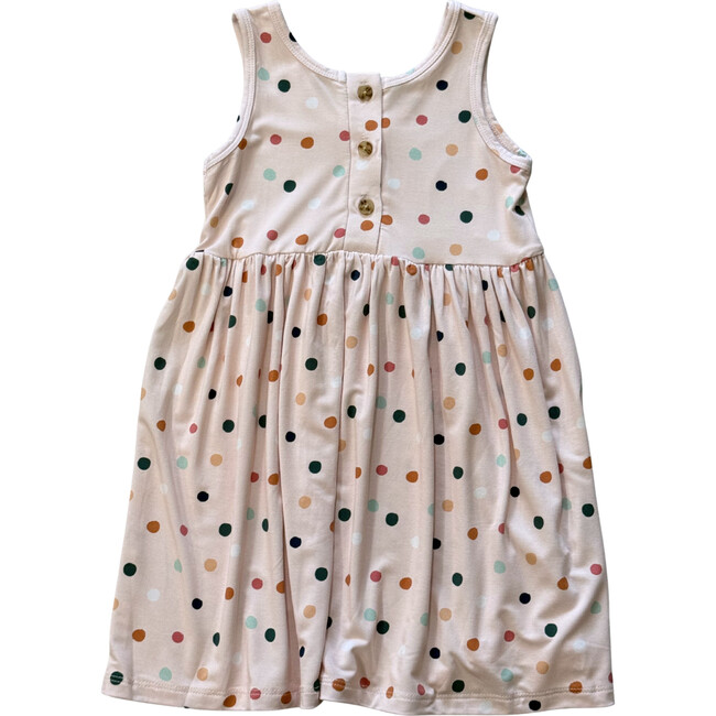 Henley Tank Dress Summer Polka Dots