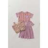 Short Sleeve Henley Dress Feather - Dresses - 5