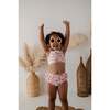 Girl's Two-Piece Swim Set Tropical Stripe - Two Pieces - 4